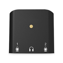 Ultra Compact Dual-Channel Portable Usb Recording Audio Interface, Dual 3.5Mm Auto-Sensing Mic Input Sound Adapter For Mobile Devices And Laptops