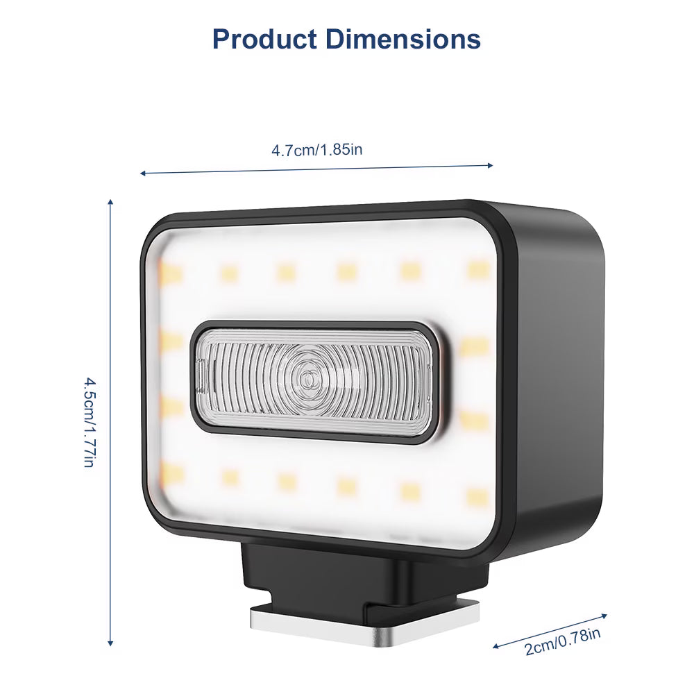 Ultra-Lightweight Pocket Speedlite Camera Flash, Gn8 Bi-Function Strobe With High Cri Bi-Color Fill Led And Usb-C Fast Recharge
