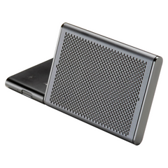 Mini Foldable Wireless Conference Speakerphone, Dual Mic Portable Voice Call Audio Unit With Intelligent Noise Suppression And Boosted Sound Mode