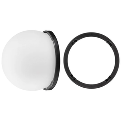 Magnetic Quick-Attach Spherical Light Diffusion Dome, 360-Degree Wide Spread Flash Modifier For Portable Studio Lighting Units