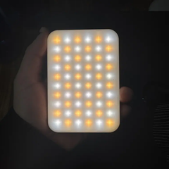 Portable Bi-Color Led Clip-On Fill Light Panel, Rechargeable Pocket Video Lighting Kit With Dual Mount Brackets