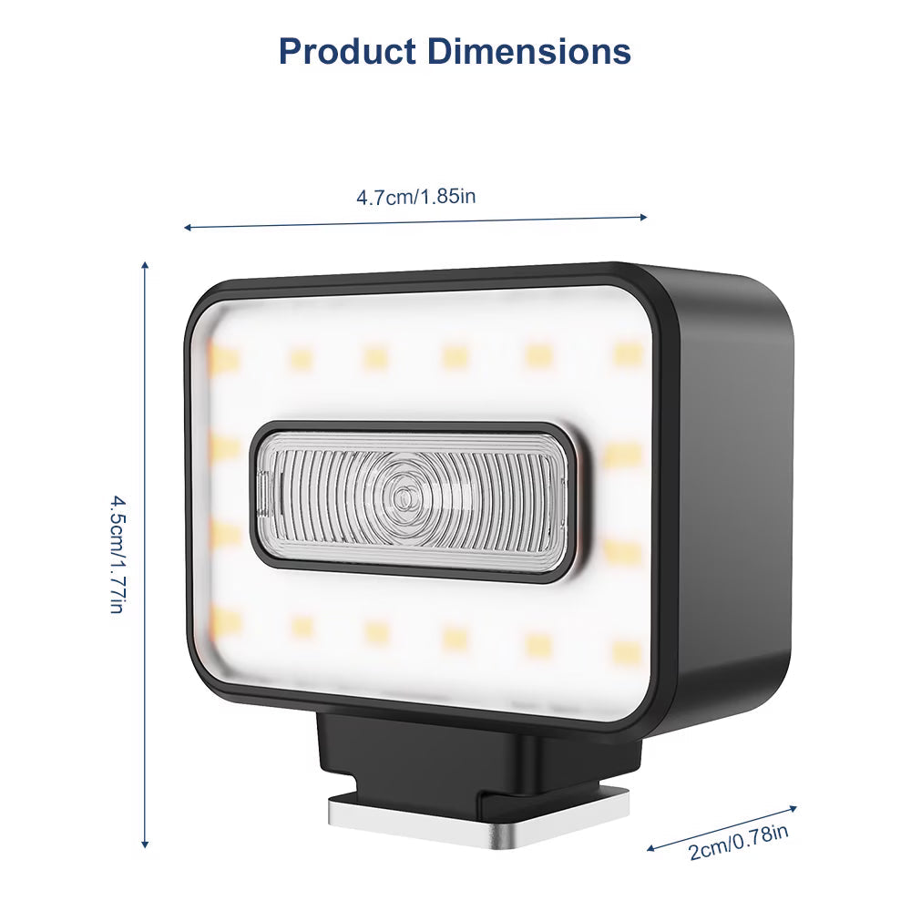 Ultra-Lightweight Pocket Speedlite Camera Flash, Gn8 Bi-Function Strobe With High Cri Bi-Color Fill Led And Usb-C Fast Recharge